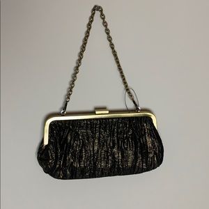 Kenneth Cole Reaction purse gold black handbag